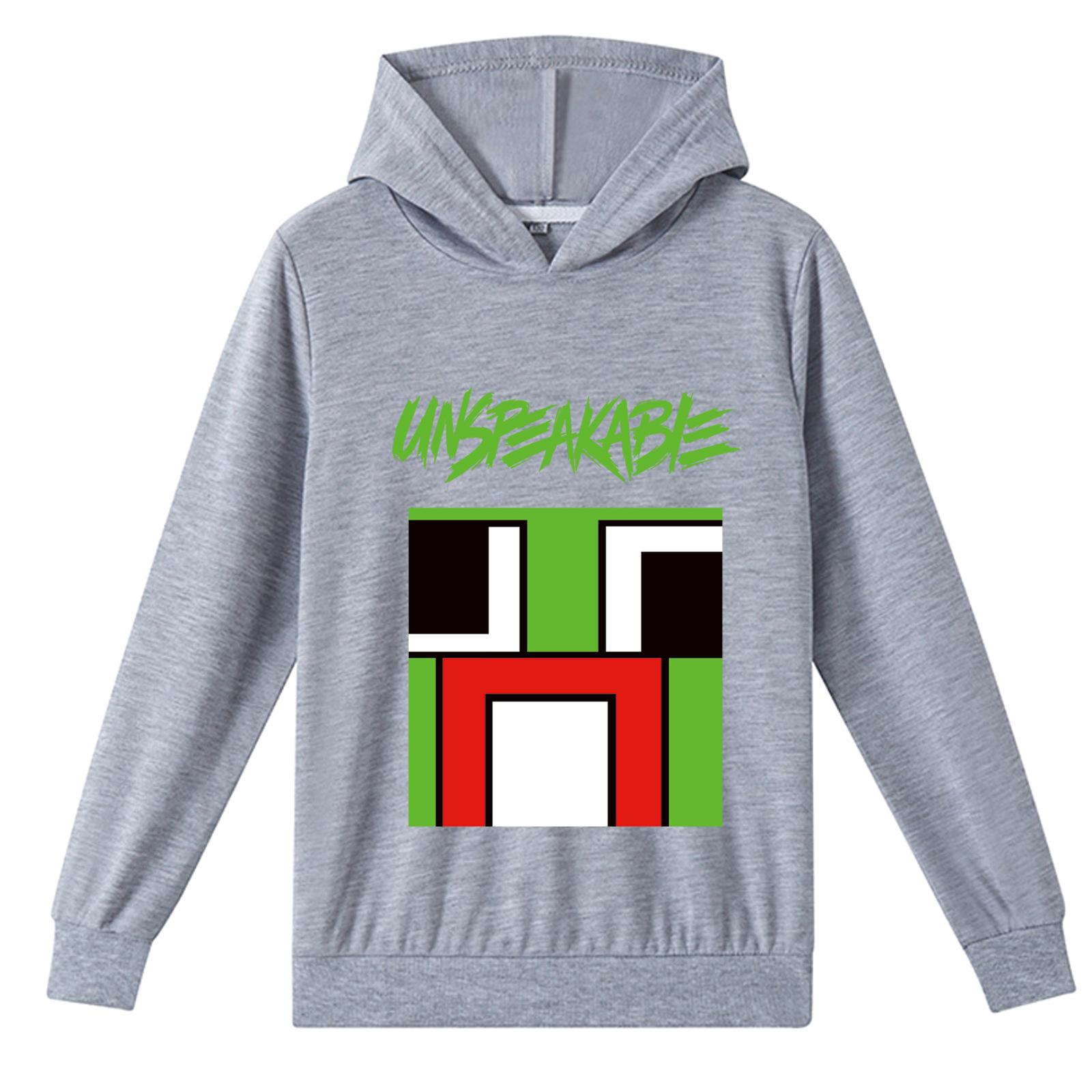 

Manga Graphic Unspeakable Hoodies Children s Hooded Long Sleeves Coats Toddler Teen Kids Boys Girls Cartoon Sweatshirt Casual Tops 170cm сірий колір