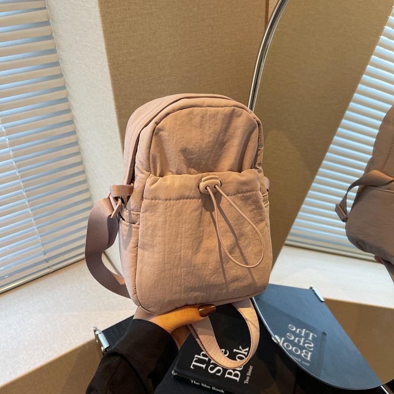 Canvas Mobile Phone Bag Female Crossbody Niche Design Small Bag For Mobile Phones