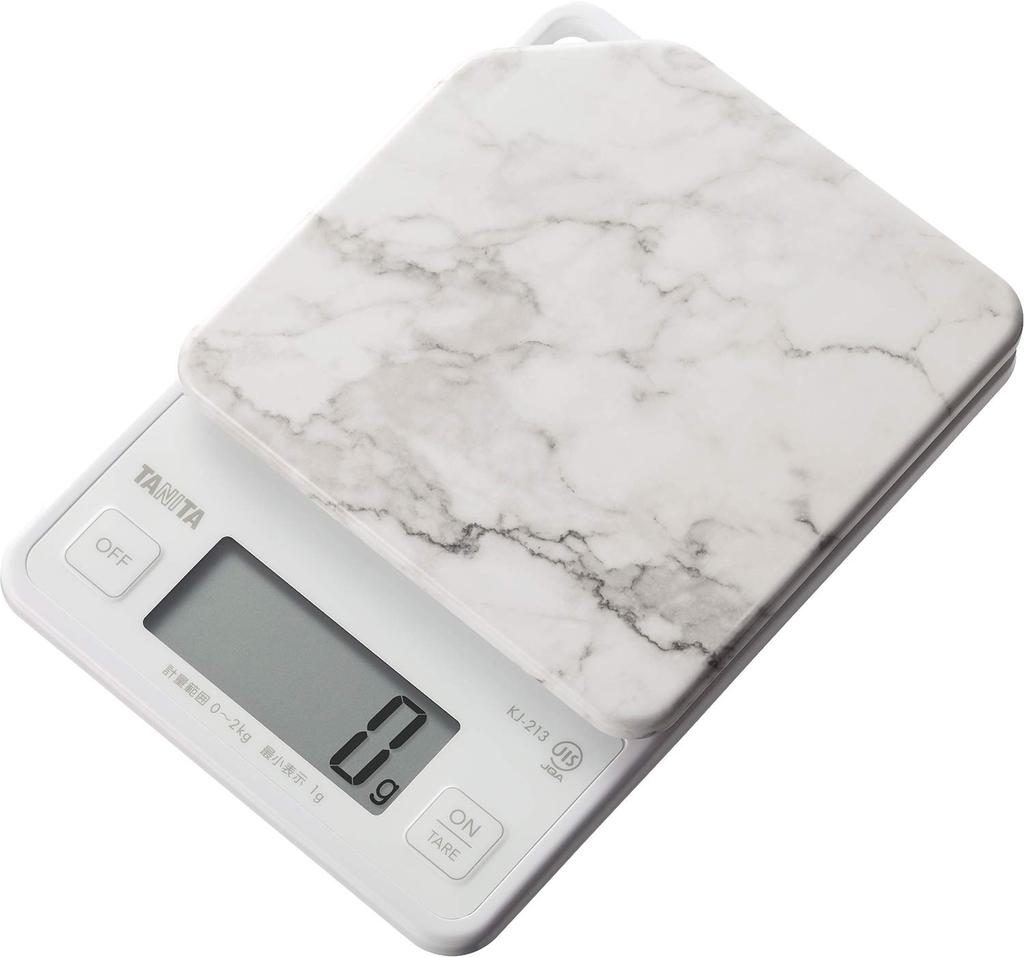 TANITA Balança de Cozinha Balança de Cozinha Cozinhar Digital 2kg 1g Unidades 1 Segundo Inicialização 1 Segundo Medição Branco Pedra SWH Medição Rápida e Precisa