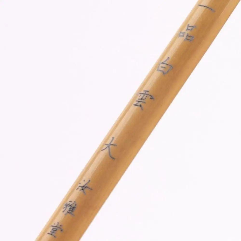 3pcs Wolf Hair Chinese Calligraphy Brush Natural Bamboo Handle Chinese Ink Brush Flexible Tip Art Paint Brush Regular Script