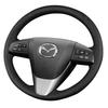 Schwarze PU-Kunstleder Handgenähte Auto-Lenkradabdeckung Für Alte Mazda 3 Mazda 5 Mazda 6 2003-2015
