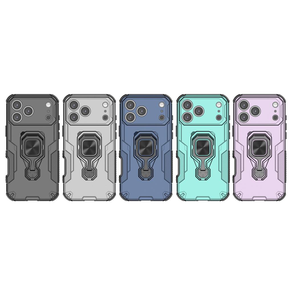 Magnetic Rotating Folding Stand Ring Bracket Phone Case For iPhone 17 Air 16E 13 14 15 16 Plus 17 Pro Max Shockproof Armor Cover
