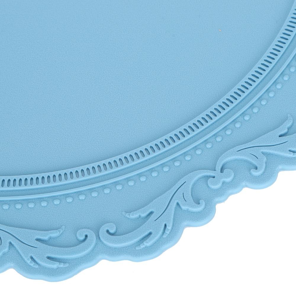 Retro Embossed Mat Non Slip Anti Slip Cushion Easy To Clean Placemat Table Protection