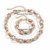 Metal Steampunk Lock Choker Necklace Bohemian Style Chunky Chains Choker  Girls