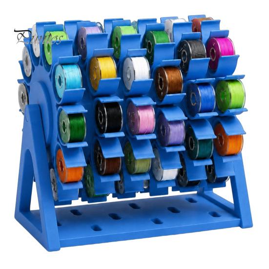 Plastic Thread Stand 60-Spool Sewing Organizer Rack, 360 Degree Swivel Space Saving Professional Tailoring Tools Stand, Tabletop Storage Holder
