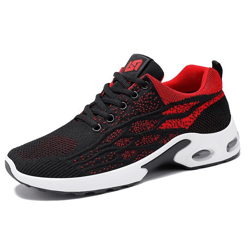 Sneakers men's new large size men's shoes breathable lace-up running shoes trendy casual air cushion shoes men
