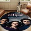 Eclipse Twilight vampire Round Rug for Livingroom,Bedroom, Palyroom, Chair Rug, Area rug, Circle Carpet, Large Size Fan Christmas gift