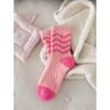 Coral fleece autumn and winter socks women's medium socks love floor socks sleep socks thickened warm medium tube socks
