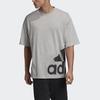 Adidas M Mh Boxbos Tee Logo Print Training Sports Crew Neck Short Sleeve T-Shirt Men Tops Gray GC7289