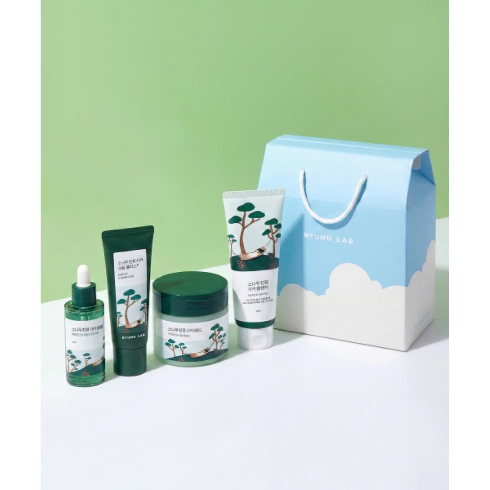 

Roundlab Pine Tree Trouble Soothing Set Ampoule+cream+pad+cleanser NONE