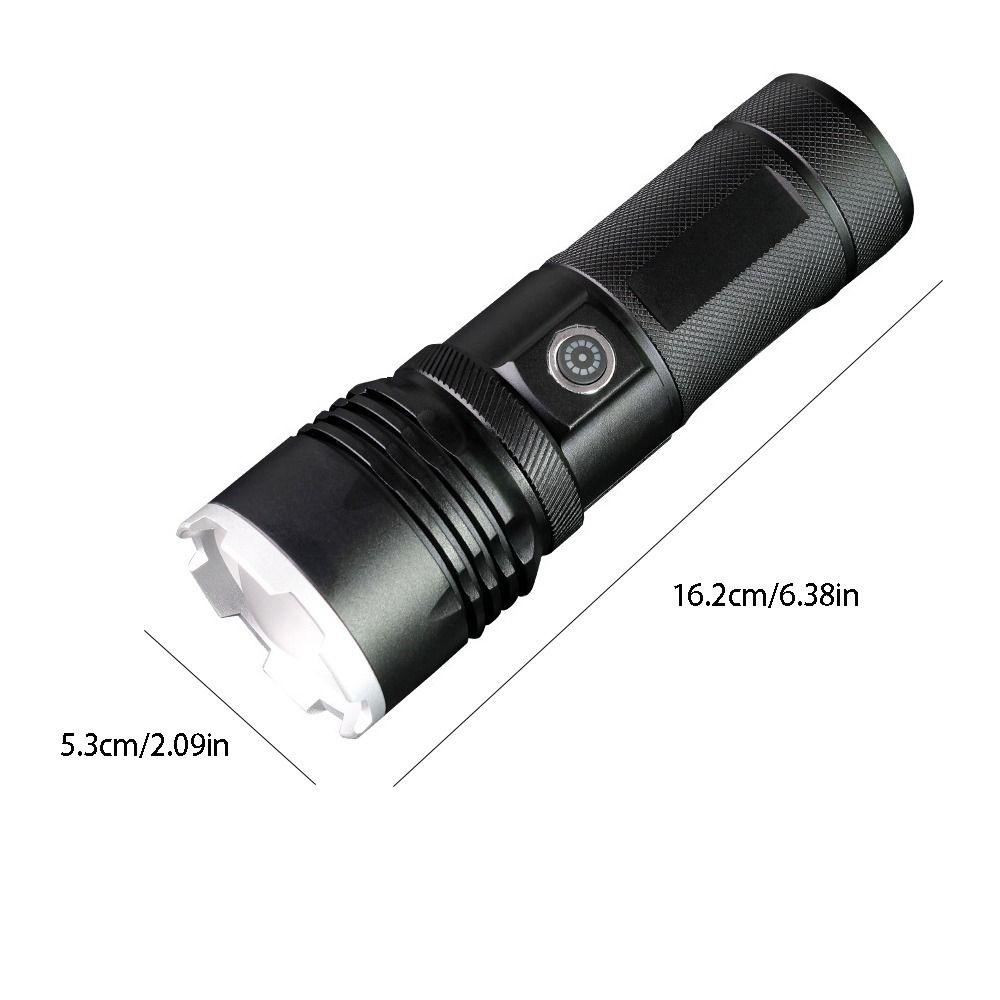Strong Light Aluminum Zinc Zinc Alloy Flashlight USB Rechargeable LED Pocket Flashlights  Emergency Use