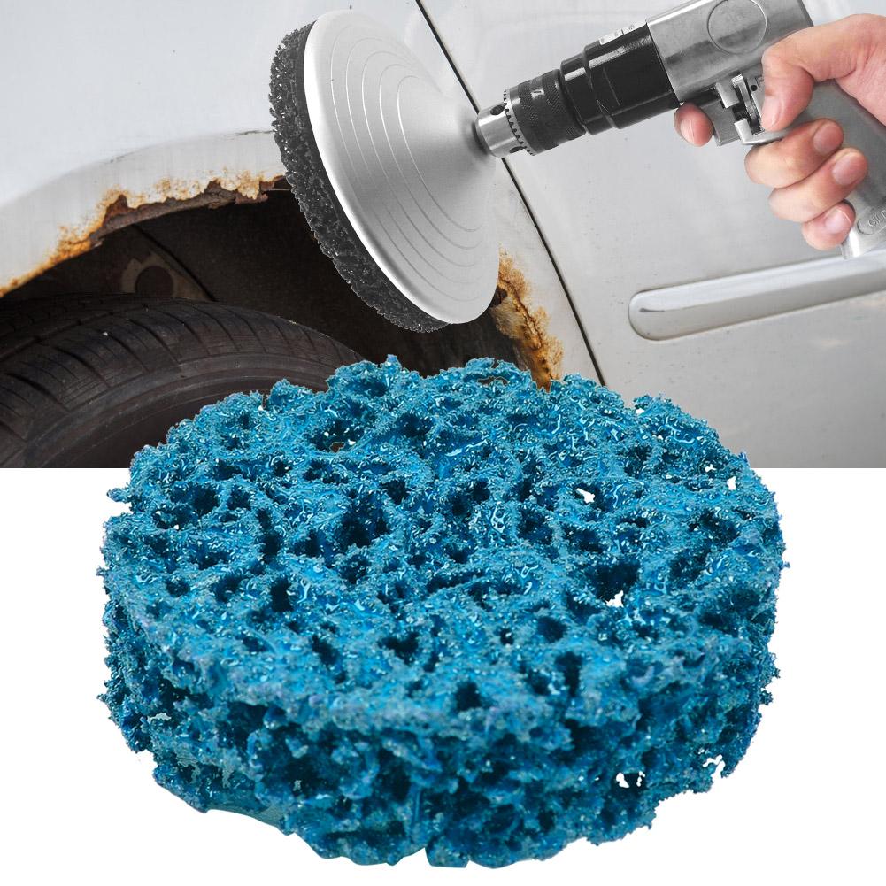 2inch 50mm Poly Strip Polishing Disc Roll Lock Grinding Wheel Rust Paint Remover (Blue)