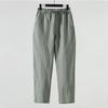 Einfarbige Leinenhose Herren Locker Leinen Freizeit Hose Frühling Sommer Zuhause Gerade Weich Bequem Hose