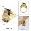 Square Zircon Cocktail Ring, Versatile For Daily Parties, Shining Personalized Women'S Jewelry Ring