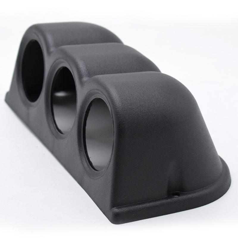 Supporto per Pod Triplo Universale 52mm 2" a 3 Fori per Cruscotto Auto, Portastrumenti, Tazza Strumenti, Plastica ABS Nera, Accessori Auto