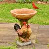 Kolibri-Futterspender & Vogelbad aus Kunstharz, Gartendekoration für den Außenbereich