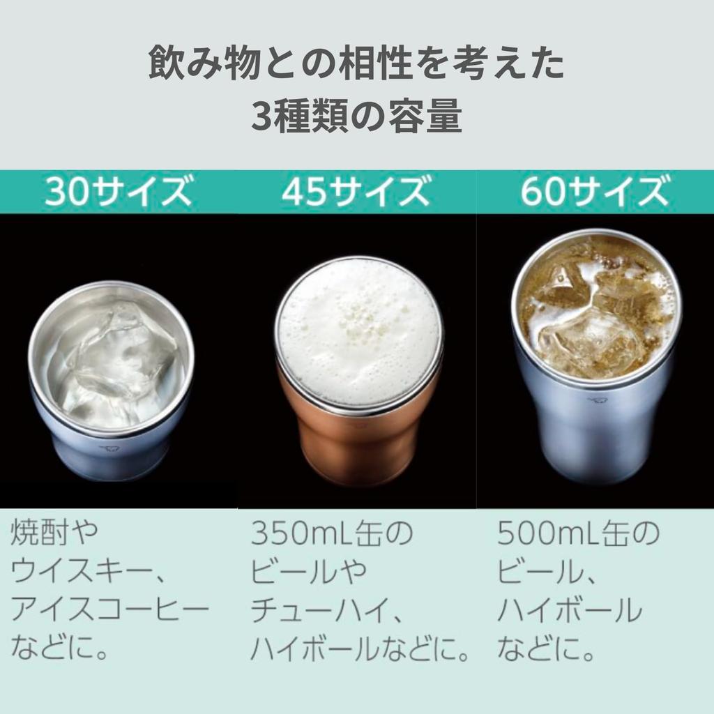 Zojirushi Mahobin Stainless Steel Tumbler Mug Double Vacuum Heat Insulation Cold Insulation 300ml Clear Blue SX-DN30-AC