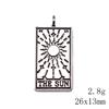 Christmas Decorations Charms For Necklace Friendship Puzzle Game Card Tarot Charms Pendant Home Garden Male Pendant