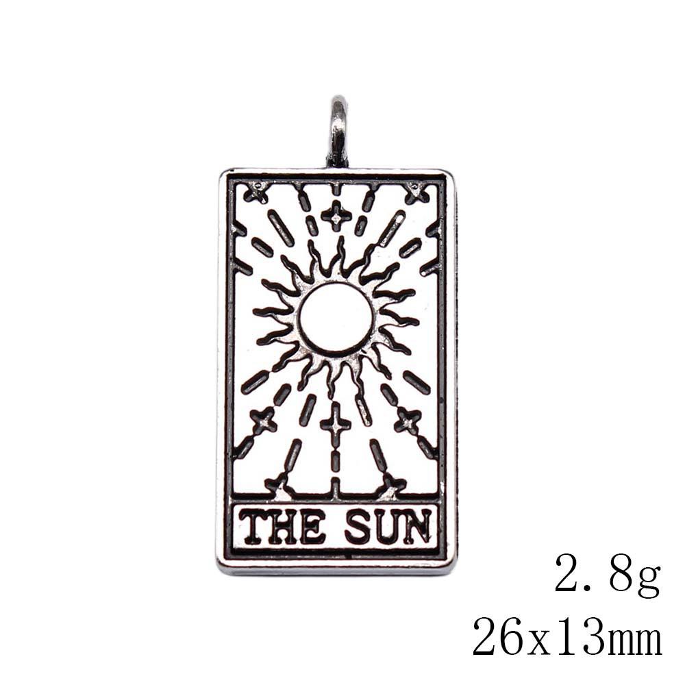 Christmas Decorations Charms For Necklace Friendship Puzzle Game Card Tarot Charms Pendant Home Garden Male Pendant