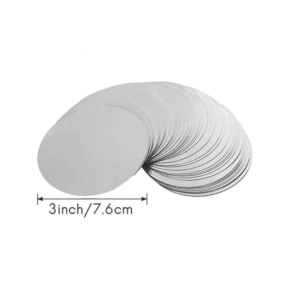 200 Pcs 3 Inch Silver Pourer Discs Drip-proof Drop Drip Stop Pouring Pour Spout Pour Thin less