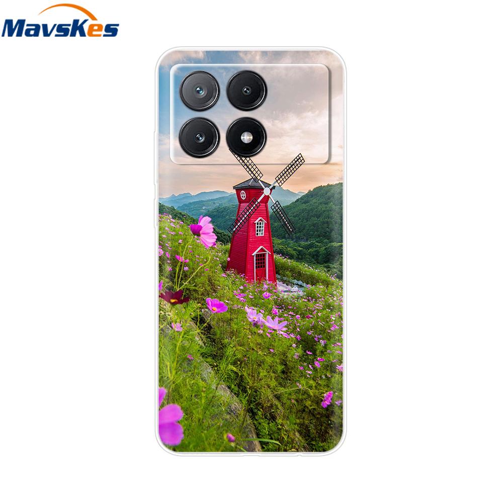 Poco X6 Pro Case Soft Clear Silicone Phone Case For Xiaomi Pocox6 Poco X6  X 6 Pro X6Pro 5G Shockproof Shell Mask Bag Back Cover