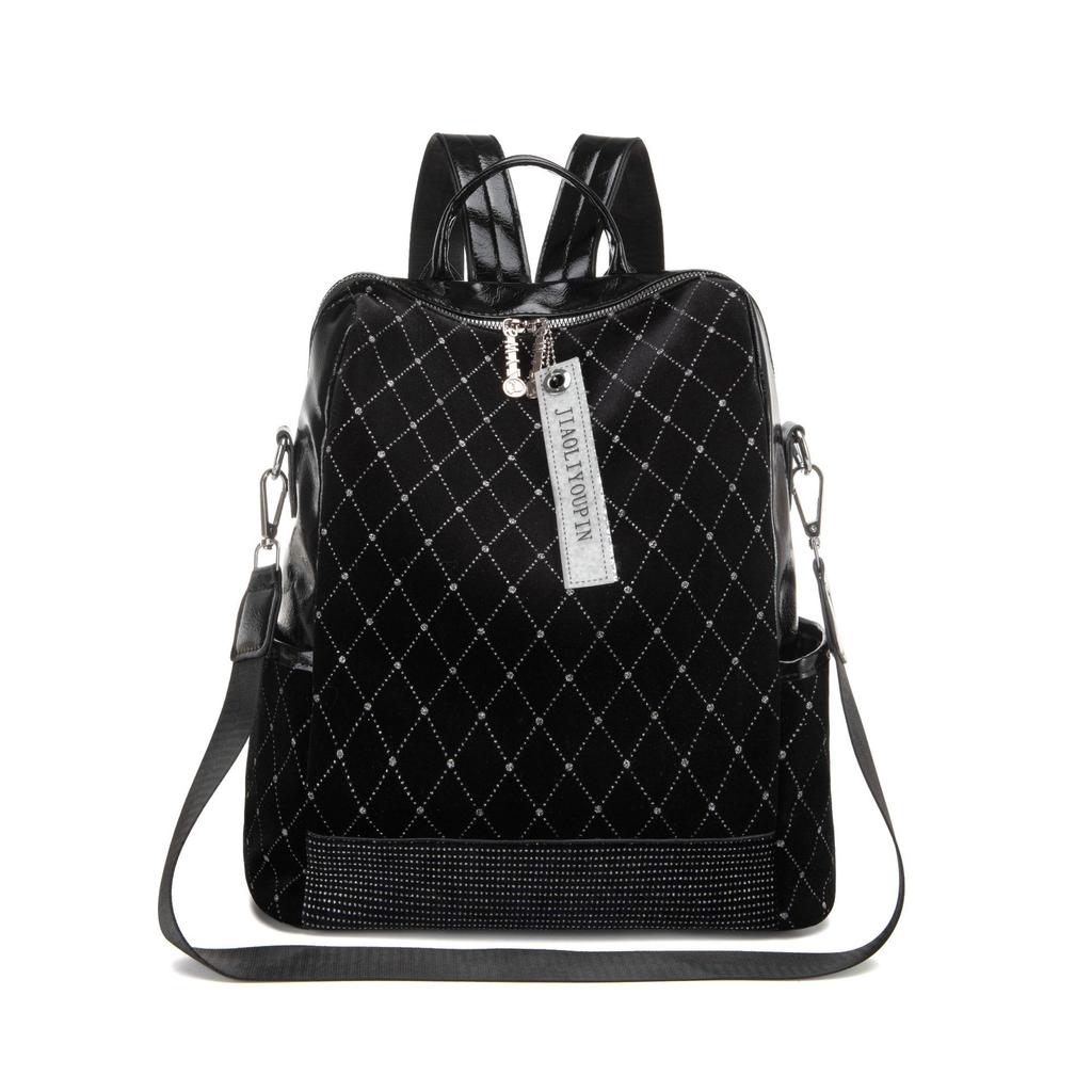 Rucksack Weiches Leder Niete Einzelne Schulter Universal Tasche Damen Große Kapazität Schultasche