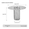 Stainless Steel Anti-Hair Clog Drain Filter for Bathroom Wash Basins