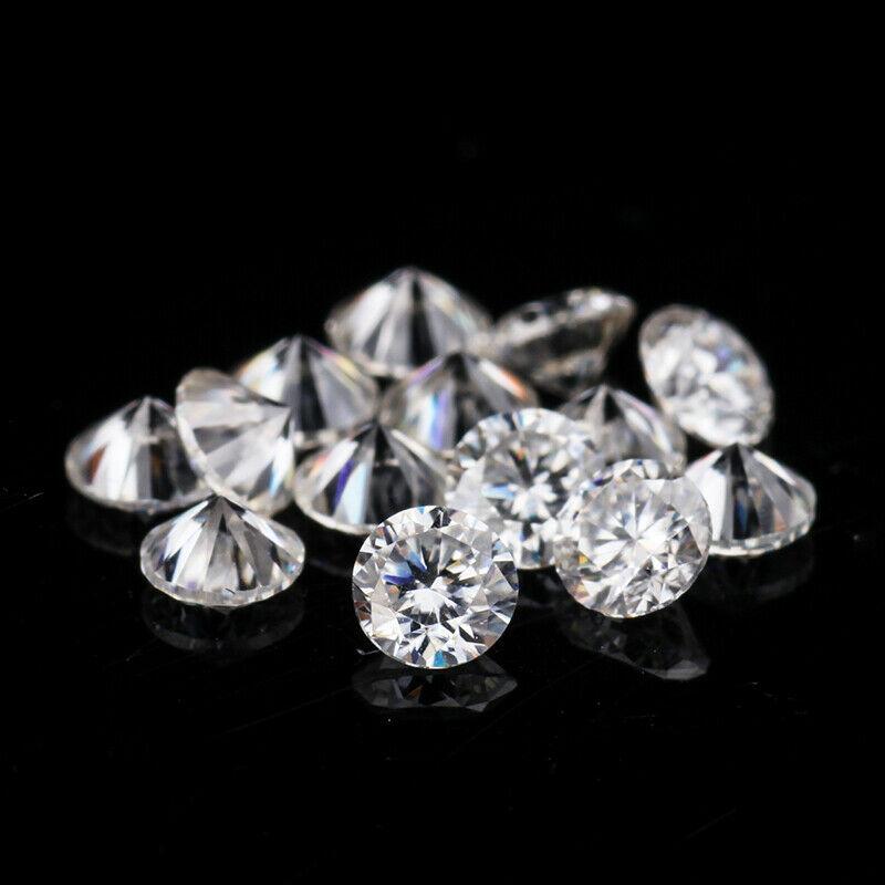SI Round Cut  HPHT/ CVD 2 MM Size   2 Stones , Lab Grown Diamonds DEF