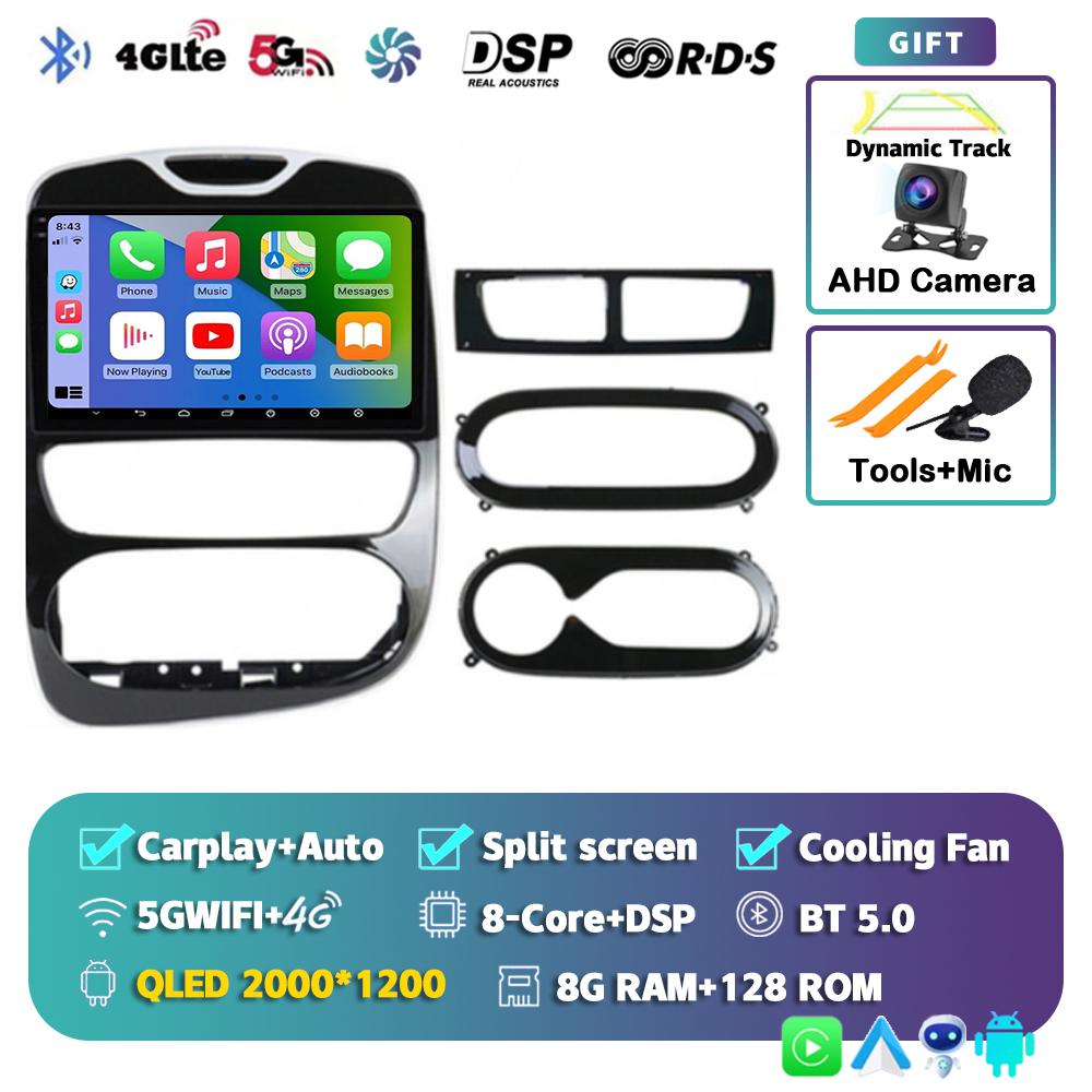 Android 14 Carplay Auto For Renault Clio 3 4 2012-2015 2016 2017 2018 Car Radio Multimedia Video Player Stereo Audio DSP 2Din BT