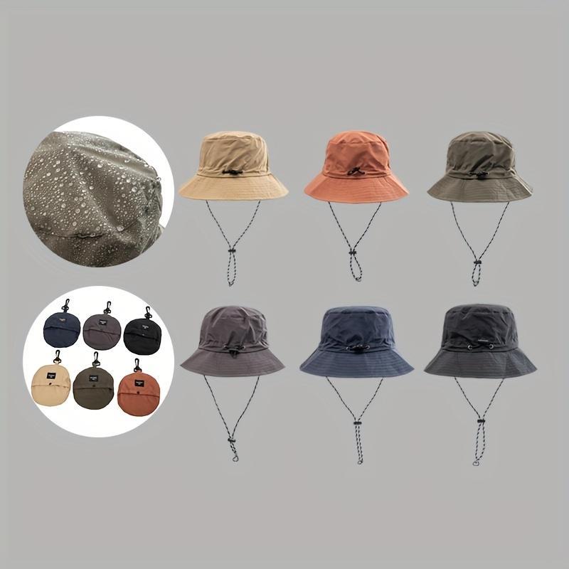 1pc Men'S & Women'S Summer Bucket Hat - Quick-Dry, Foldable, Wide Brim, Non-Stretch Fabric, Hand Washable, Vacation Style