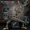 Fully Movable Joints Articulated Skeleton Figurine Eco-Friendly PLA Material Lightweight Sturdy 3D Printed Skeleton Model