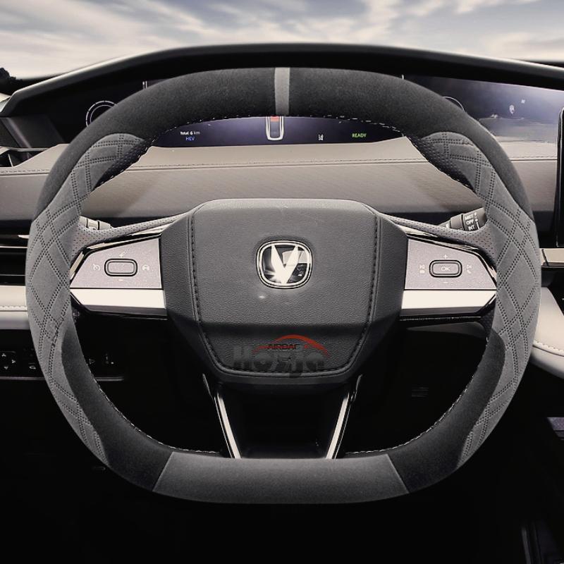 Leather Car Steering Wheel Cover for Changan Univ Unik Unis CS55 PLUS   2024 2025 Accessories