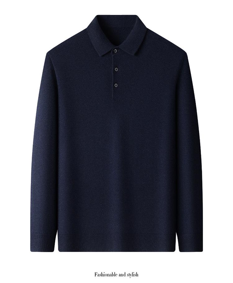 2025 Lässiger Herren-Wollstrickpullover mit Kragen - Warm, Locker, Modischer Basisschicht