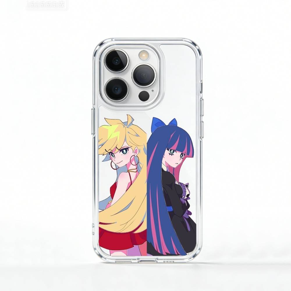 

Panty & Stocking with Garterbelt Girl Phone Case For iPhone 17 16 15 14 13 12 11 Mini Pro Max Plus Transparent Cover iPhone16