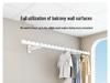 Wall-Mounted Foldable Clothes Rack for Bathroom or Window Without Balcony