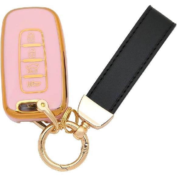 TPU Protector Key Fob Cover Case Fit For 2010-2015 Hyundai Sonata Equus Turbo Elantra Kia Sorento Key Fob