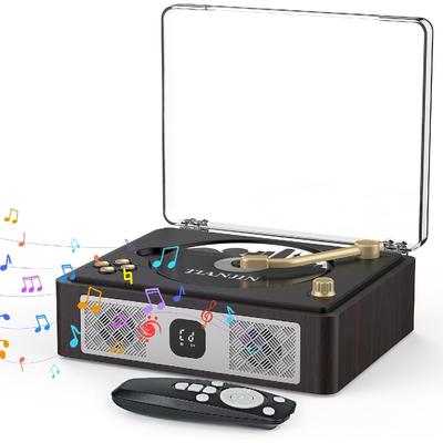 Retro Taşınabilir CD Çalar Bluetooth Masaüstü CD Çalarlar Ev İçin Dahili Hoparlörler Şarj Edilebilir Kulaklık Jakı AUX-In Vintage CD Çalar