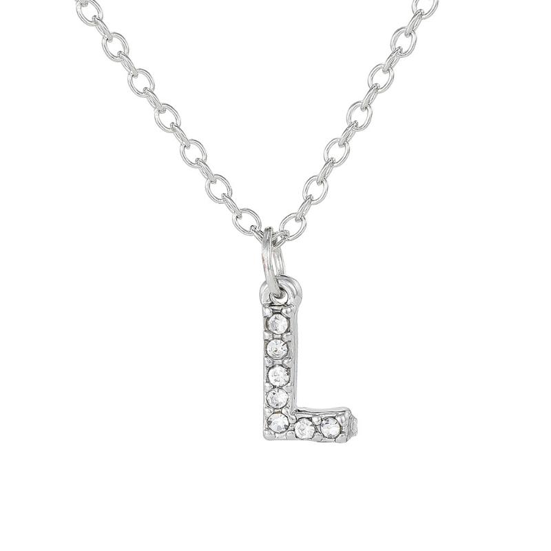 

Модная блестящая подвеска-шарм с буквой от A до Z, ожерелье с 26 инициалами, алфавитом, именем, цепочка для ключицы, праздничное ювелирное украшение, подарок L