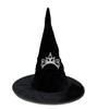 1Pc Halloween Wizard Hat Funny Witch Hat Witch Caps Wizard Costume Accessories for Carnivals Masquerades Party Cosplay