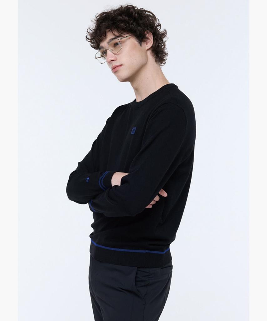 LECOQ GOLF Men'S Essential Round Long Sleeve Sweater (Gq321Mkp99)