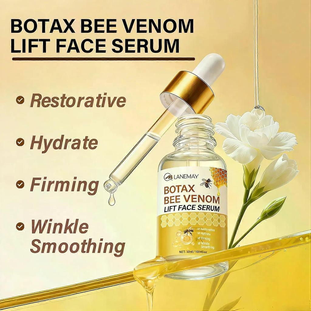 Bee Venom Lifting Face Serum, Hydrating & Firming Treatment for Facial Skin, Improve Appearance of Sagging Skin, Fine Lines & Elasticity, Moisturizing
