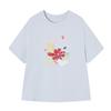 Xiangying Women's Dopamine Floral Print T-Shirt