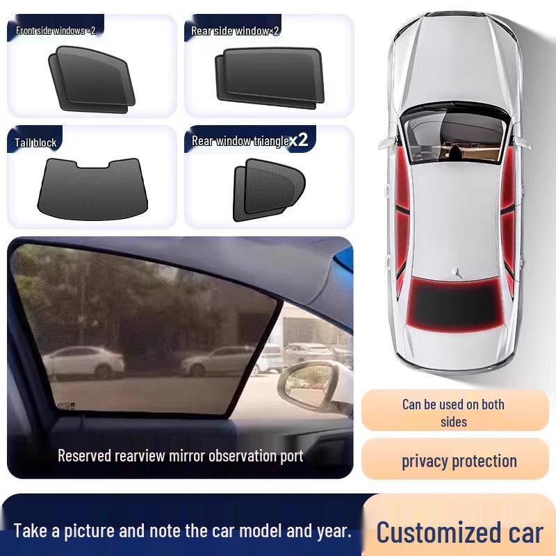 Nissan X-Trail Magnetické zatemňovací a tepelně izolační síťované závěsy