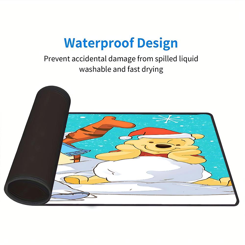 Winter Wonderland Friends Large Gaming Mouse Pad Nonslip Rubber Base Waterproof Desk Mat For Office Pc Laptop