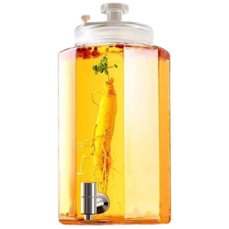 HANDUNYOU Glass Infusion Jar with 304SS Ceramic Spigot