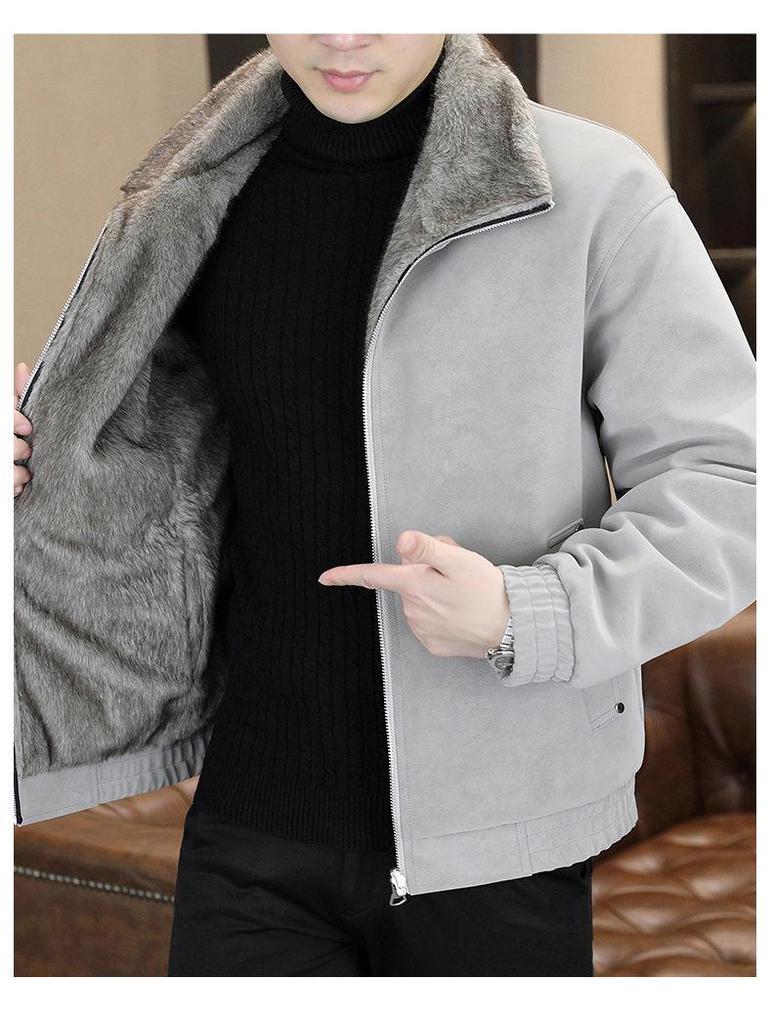 American Retro Men's Reversible Multi-Pocket Jacket - Trendy, Loose, Versatile Top