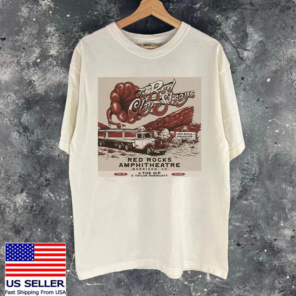 Red Rocks Park Red Clay Strays Tour 2025 T Shirt Full Size S-5XL AA1778 Unisex T-Shirt S