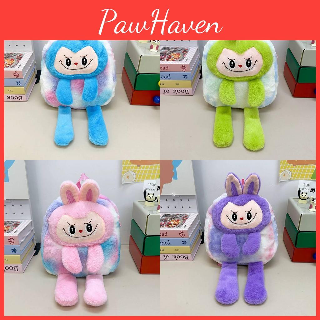 Cartoon Plush Backpack Stuffed Animal School Bag Lightweight Kids Gifts