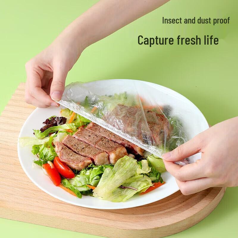 Meiliya Elastische Aufbewahrungsabdeckungen für Lebensmittel (100 zählen)