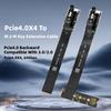 M-Key NVMe zu PCIe 4.0 Verlängerungskabel-Adapter Datenübertragungsplatine für 2230 2242 2260 2280 Grafikkarte